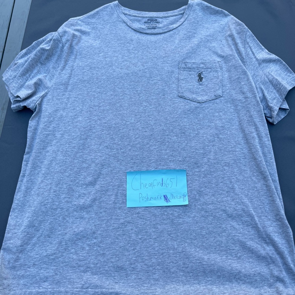 Polo Ralph Lauren Stretch Cotton Grey T-Shirt *NEVER WORN*